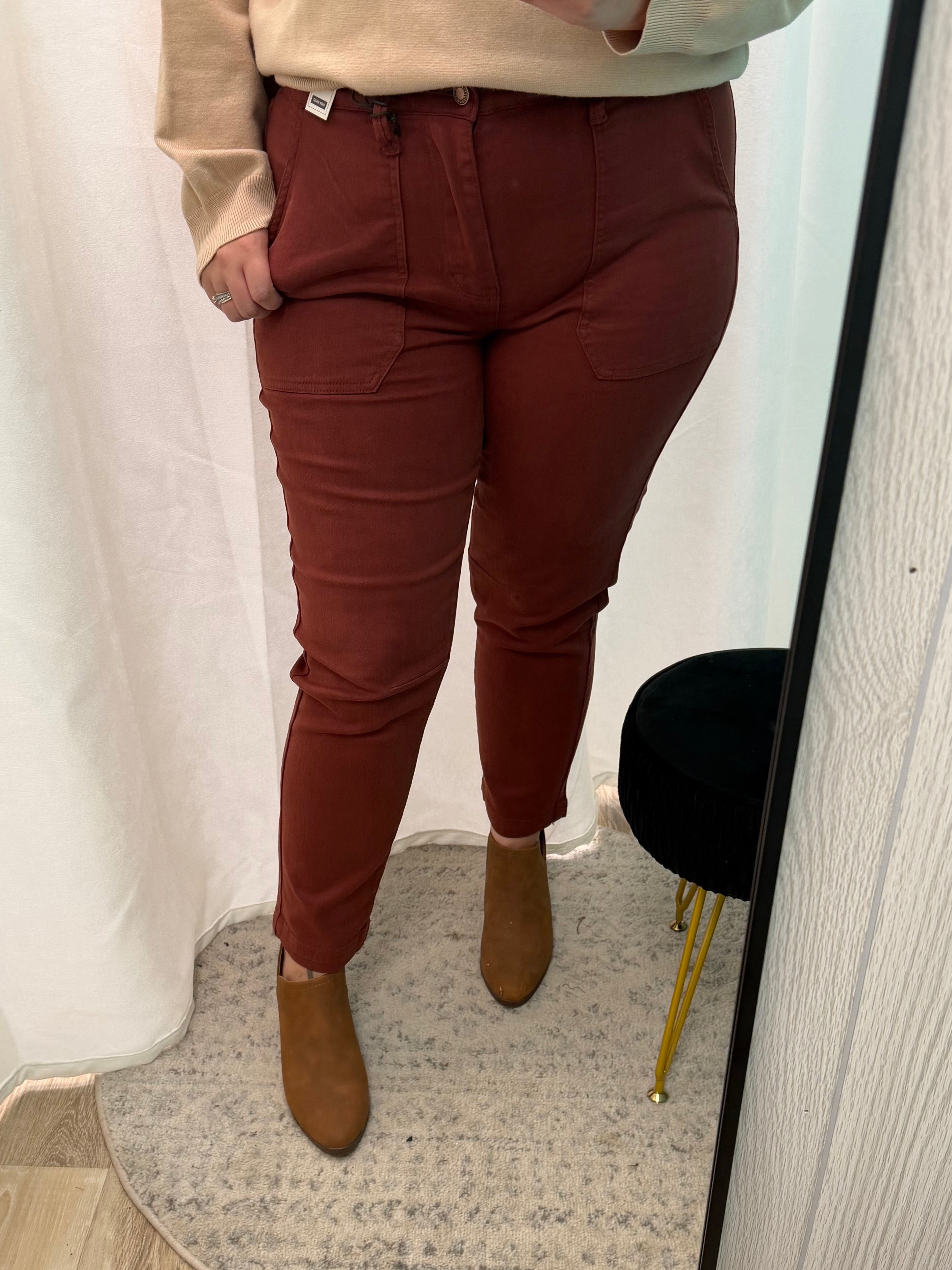 Pumpkin Spice High Waisted Judy Blue Aurora Jeans