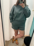 Fleece Pullover and Shorts Sets