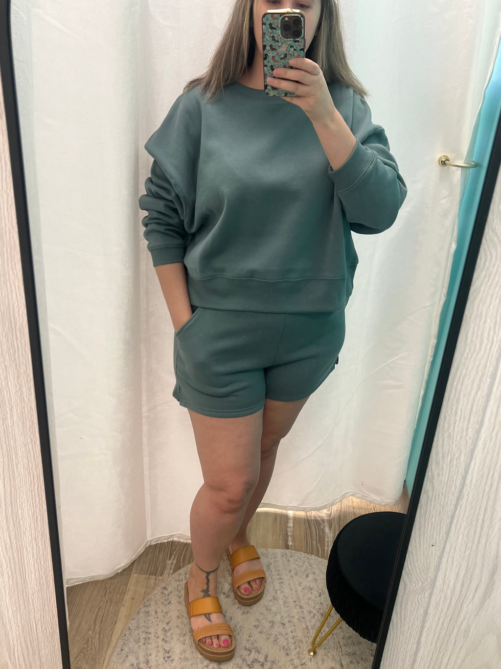Fleece Pullover and Shorts Sets